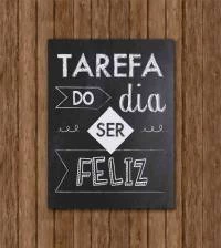 Quadro ser feliz