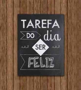 Pôster ser feliz