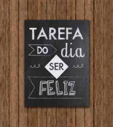 Quadro ser feliz