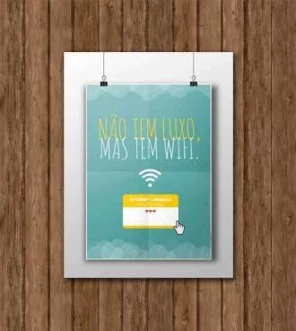 Pôster tem wifi