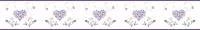 Faixa decorativa coração lilás 1007-1800
