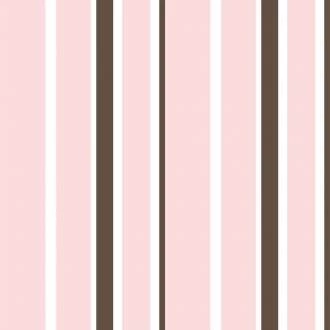 Papel meia parede listrado rosa branco e marrom