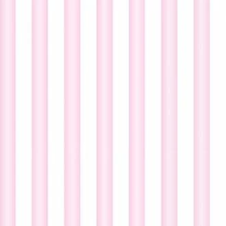 Papel meia parede listrado rosa e branco gradiente