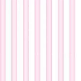 Papel meia parede listrado rosa e branco gradiente