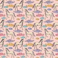 Papel de parede cavalos e nuvens 1080-2016
