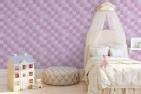 Papel de parede xadrez tons de lilas 461-2029