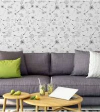 Papel de paredente de leão preto e branco 1006-2073