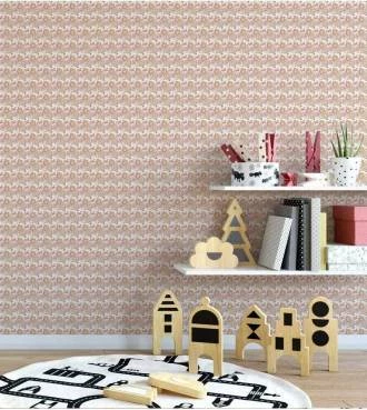 Papel de parede teen rosa com borboletas