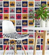 Papel de parede coroa real 887-2105