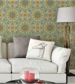Papel de parede mosaico vitral