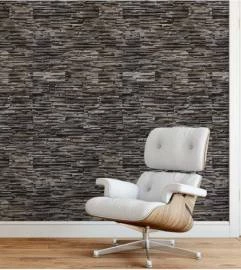 Papel de parede pedra canjiquinha marrom
