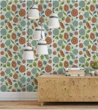 Papel de parede retrô floral 8-2157
