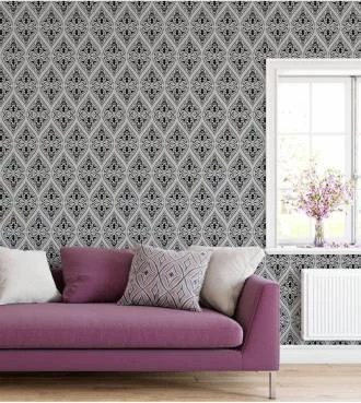 Papel de parede damask 01