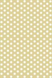 Papel de parede poá creme escuro com bolinhas brancas