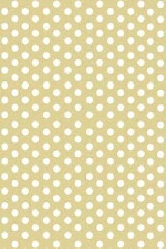 Papel de parede poá creme escuro com bolinhas brancas