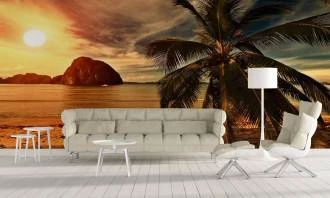 Foto Mural Praia Tropical