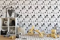 Papel de parede Zelda branco e preto 1120-2247