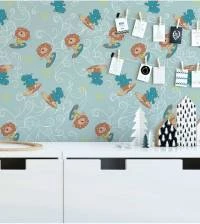 Papel de parede infantil bichinhos surf 1131-2293