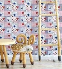 Papel de parede infantil retalhos patchwork 1138-2322