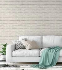 Papel de parede tijolinho branco 589-2342