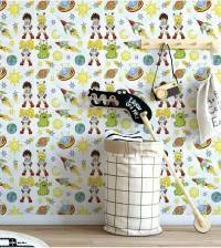 Papel de parede espacial infantil 1145-2360