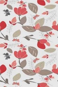Papel de parede Floral em tons de vermelho 213-238