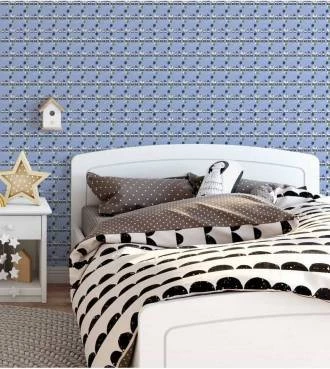 Papel de parede infantil com desenho de trenzinhos