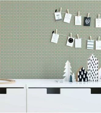 Papel de parede infantil de coração