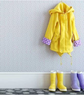 Papel de parede infantil arco - irís