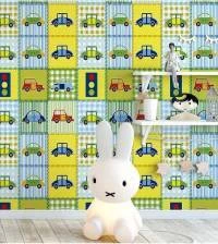 Papel de parede infantil com carrinhos 418-2420