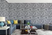 Papel de parede pixelado em cinza 1159-2438