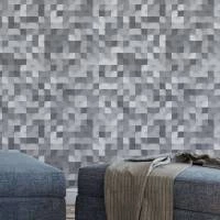 Papel de parede pixelado em cinza 1159-2439