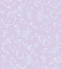 Papel de parede Infantil rosa desenhos 1157-2453