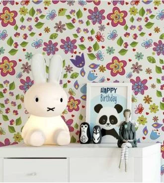 Papel de Parede Infantil floral