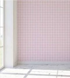 Papel de parede xadrez rosa e branco