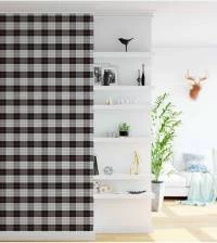 Papel de parede xadrez preto e cinza 1173-2496