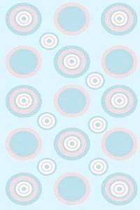 Papel de parede infantil com bolinhas em tons de azul