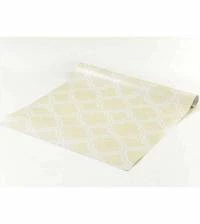 Papel de parede geométrico bege e branco 1231-2613