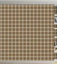 Papel de parede marrom com circulos 1234-2618
