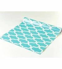 Papel de parede geométrico azul turquesa 1237-2625