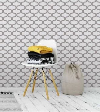 Papel de parede linhas em cinza