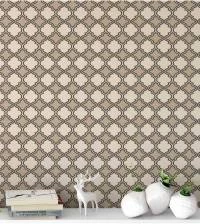 Papel de parede geométrico tons marrom 1242-2634