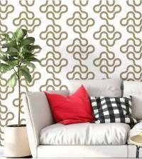 Papel de parede geométrico linhas marrons 1243-2636