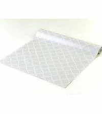 Papel de parede geométrico branco e cinza 1253-2657