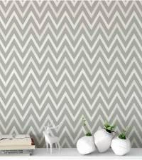 Papel de parede zig-zag creme e cinza 1258-2666