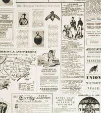 Papel de parede jornal vintage 1262-2676