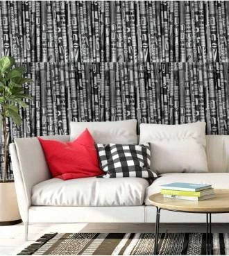 Papel de parede jornais enrolados