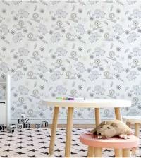 Papel de parede infantil leãozinho e elefantinho 560-2725