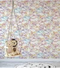 Papel de parede infantil elefantes coloridos 584-2737