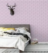 Papel de parede retro rosa 313-2743